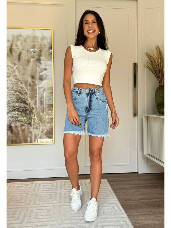 BERMUDA NICOLE DESFIADA - COSH JEANS - Jeans