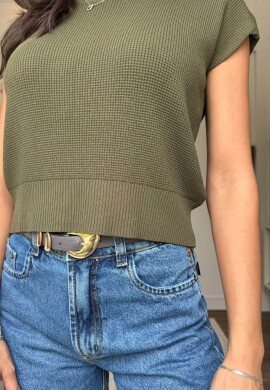 BLUSA FEMININA HELOISA - COSH JEANS - Verde militar