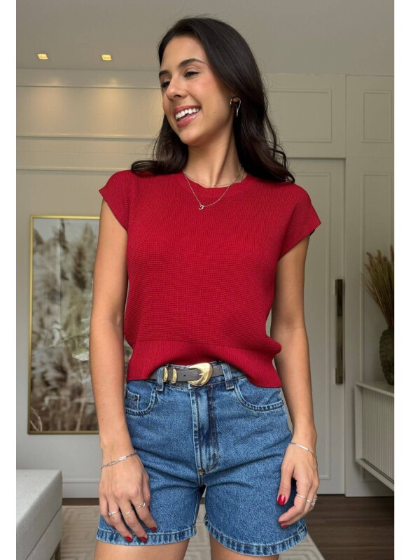 BLUSA FEMININA HELOISA - COSH JEANS - Vermelho