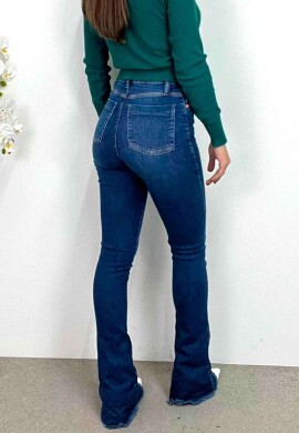 CALÇA JEANS FLARE FEMININA STONADA  COSH JEANS  Jeans
