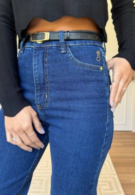 CALÇA JEANS WIDE LEG FEMININA LAIS LONGA  COSH JEANS  Jeans