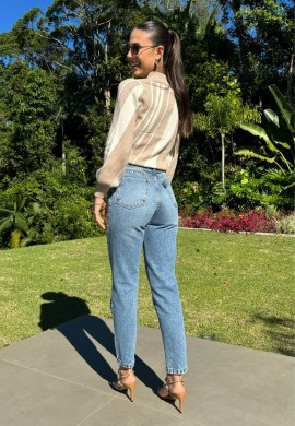 CALÇA MOM FEMININA ANGELA  COSH JEANS - Jeans