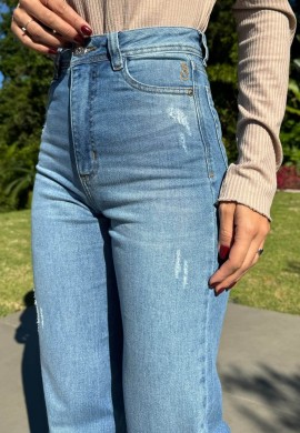 CALÇA WIDE LEG FEMININA LAIA  COSH JEANS  Jeans