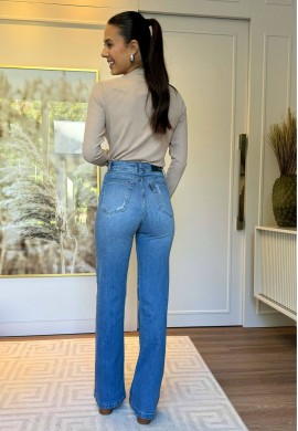 CALÇA WIDE LEG FEMININA LAIA  COSH JEANS  Jeans