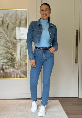 JAQUETA CROPPED CINTIA  COSH JEANS  Jeans