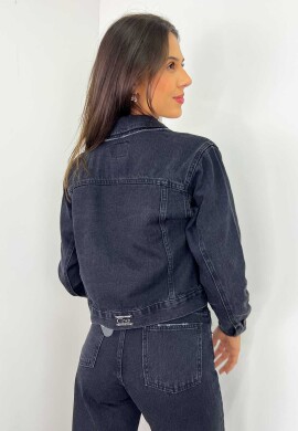 JAQUETA FEMININA BLACK HELOA  COSH JEANS  Preto