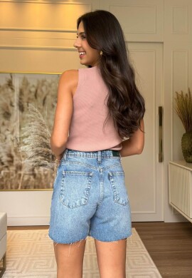 REGATA CANELADA VISCOSE - COSH JEANS - Rose