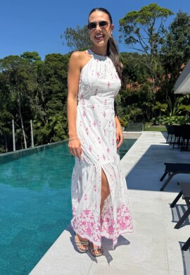 VESTIDO LONGO LAISE - COSH JEANS - Rosa