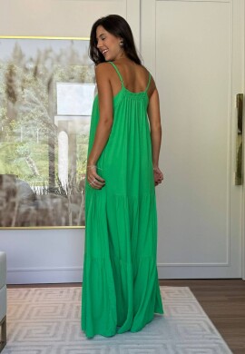 VESTIDO SOLTO LONGO  COSH JEANS  Verde